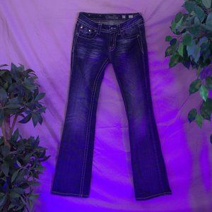 "Miss Me" blue jeans. Size: 27. Style: Boot cut/ JP5491B